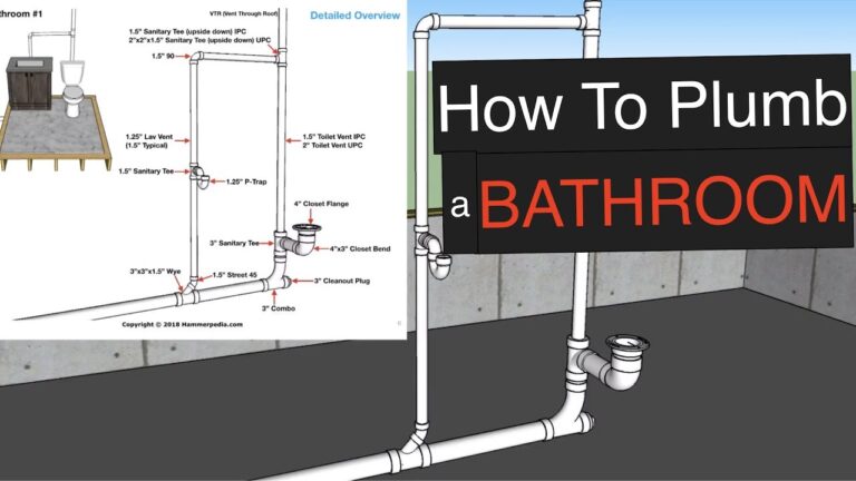 How To Rough In Plumbing For A Bathroom?
