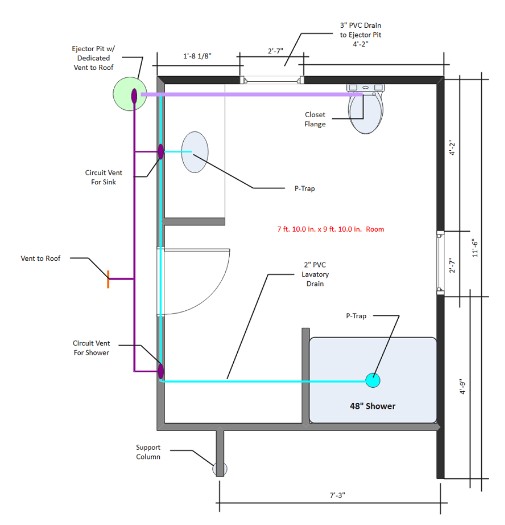 Basic Plumbing Layout Plan Dwg - Plumbingger