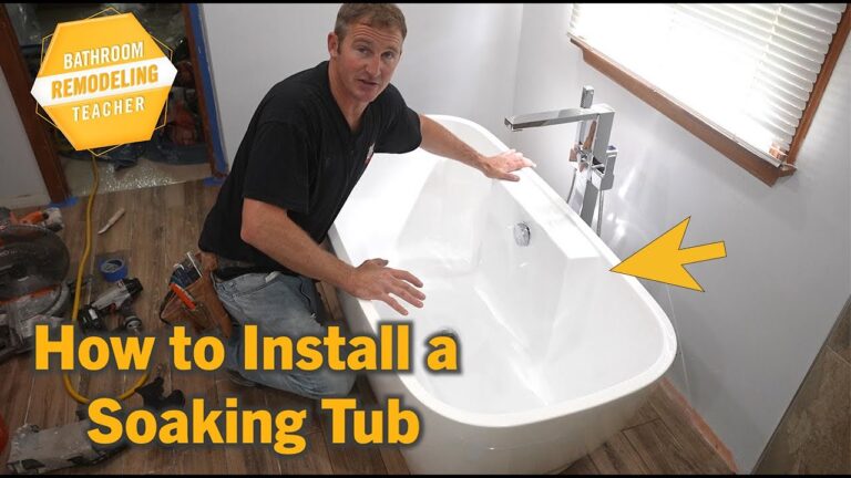 How To Plumb A Freestanding Tub?
