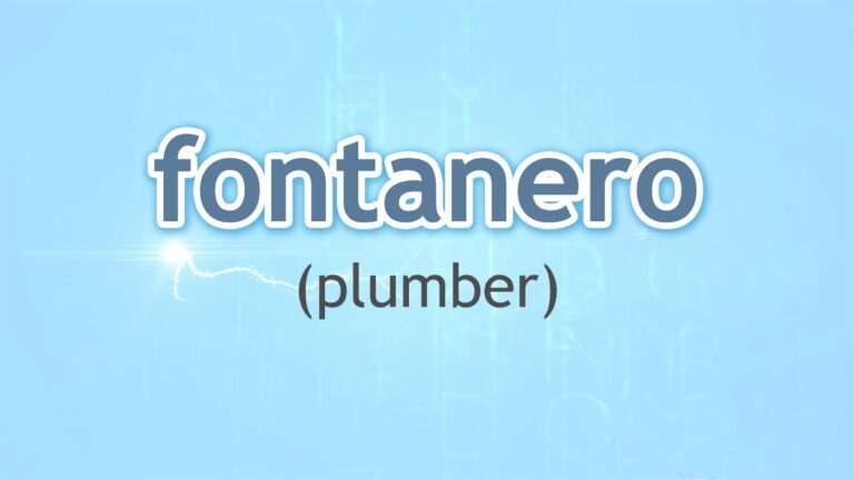 How To Say Plumbing In Spanish?