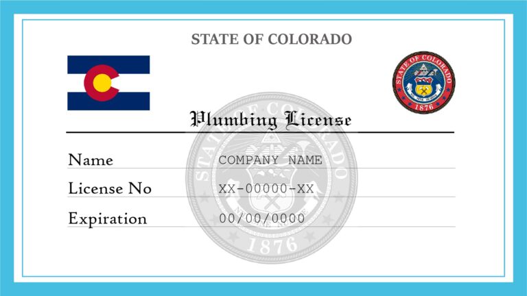 Colorado Plumbing License Renewal