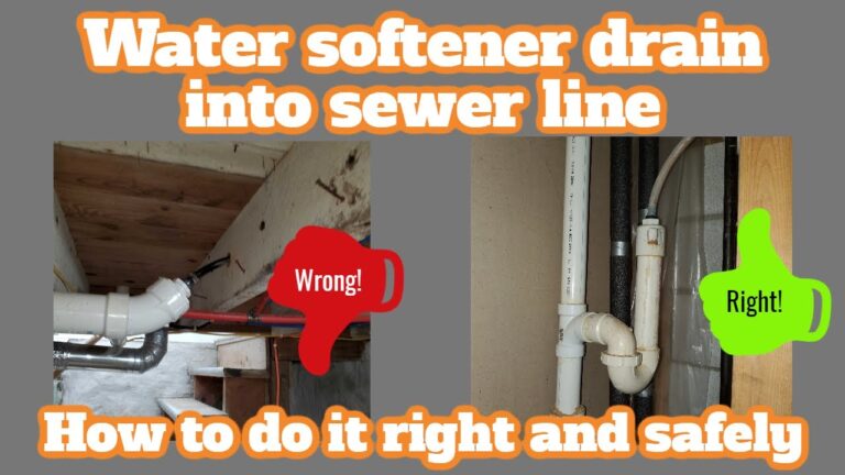 Where Should Water Softener Drain?